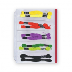 Zipper Binder Page for Double Point Needles or Thread - Holds 5 Sets