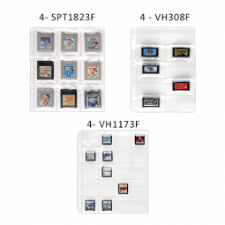Video Game Card & Cartridge Binder Page Variety Pack - 12 Binder Pages
