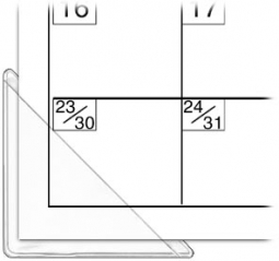 Calendar Corners - 3" x 3" - Non-Adhesive - Clear - Made in USA