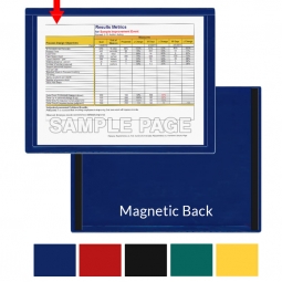 Document Holder - Window Frame Style - Magnetic Back - Holds 8 1/2 x 11" Sheets