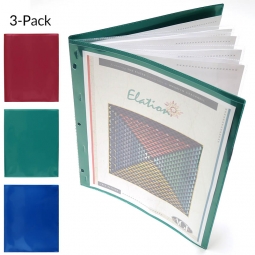 12 Page Plastic Pattern Keeper - 3 Folders per pack