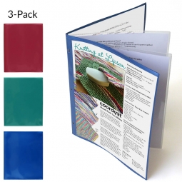 8 Page Plastic Pattern Keeper - 3 Folders per pack