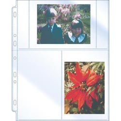 Poly Archival-Safe Pages - Holds Three 4" x 6" Photos / Cards