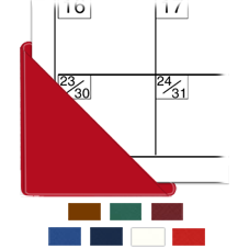 Calendar Corners - 3" x 3" - Non-Adhesive - Color