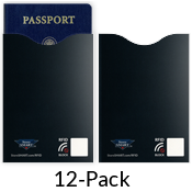 RFID-Blocking Sleeves for US Passports - 12-Pack
