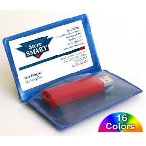 USB Flash Drive & Business Card Holders - Folding