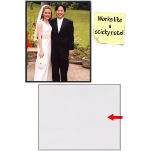 Sticky+Photo+Frames+-+8%22+x+10%22+-+Clear+or+Black+Plastic
