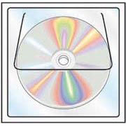 Peel & Stick CD Pocket w/Window Shade