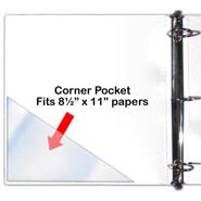 Peel & Stick Corner Pockets 7" x 7"