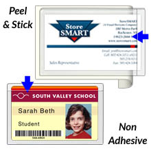 Peel & Stick Business Card Pockets