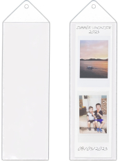 Bookmark Plastic Holders - Triangle Top - fits photo booth photos - Made in USA