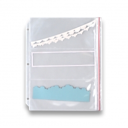 3-Pocket Zipper Binder Page - Scrapbooking, Cardmaking, and Papercrafting - Side Load