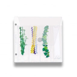 4-Pocket Binder Page with Flap - Velcro® Closure - 6" x 6"
