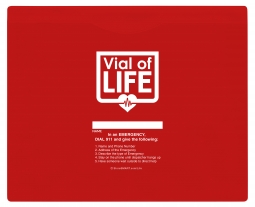 Vial of Life Pro Info Pocket - Letter Size - Magnetic Back