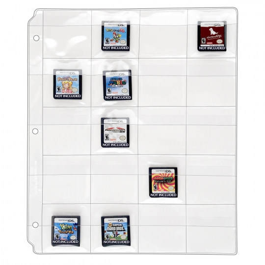StoreSMART: Video Game Card & Cartridge Binder Page Variety Pack - 12 Binder  Pages