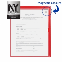 Magnetic Closure Pocket - 8 &frac12;" x 11" - Magnetic-Back - Made in USA