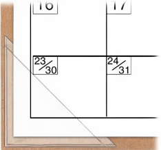 Scrapbook & Calendar Corners - 3" x 3" - Sticky Back - Clear