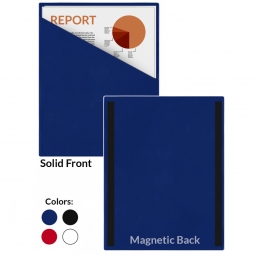Slash File Jackets - 8 1/2" x 11" - Open Short - Solid Front - Magnetic Back