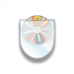Non-Adhesive Round Bottom CD Pocket