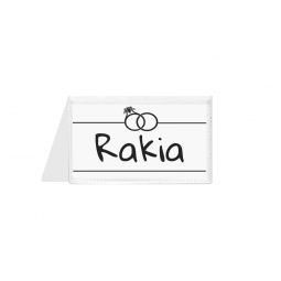 Plastic Placecard Nametag Holders - Wedding Pack - 20 Pack - White