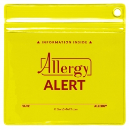 Allergy Alert Travel/Sport Holder for Emergency Medical Information