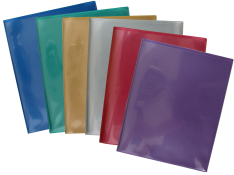 6-pack LX Folders Assorted: 1 each Metallic Colors