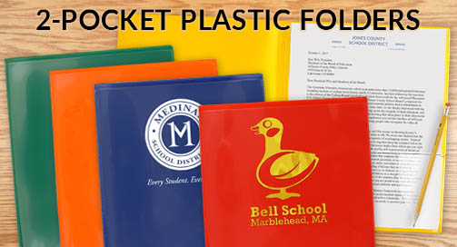 2-Pocket Plastic Folders