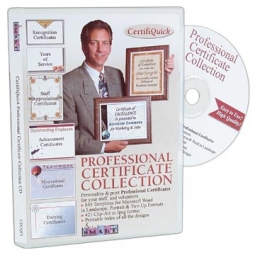 Certifiquick - Professional Designs Clip Art CD