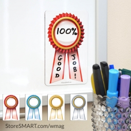 3 &frac12;" x 5 &frac12;" Magnetic Award Ribbons - Individual Colors