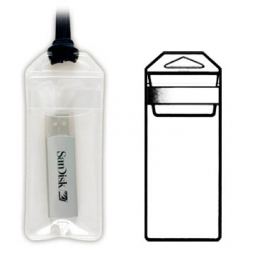 USB Flash Drive Hanging Envelope with a Flap & Strap Closure