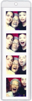 Bookmark Plastic Holders - Square Top - 2 3/8" x 8" - fits photo booth photos