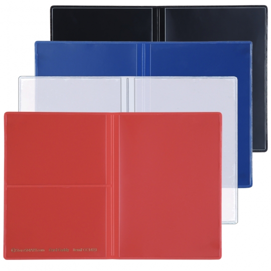 Three Pocket Plastic Card Caddy - Card & Receipt Holder: StoreSMART -  Filing, Organizing, and Display for Office, School, Warehouse, and Home