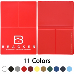 Three Pocket Plastic Card Caddy – Card & Receipt Holder