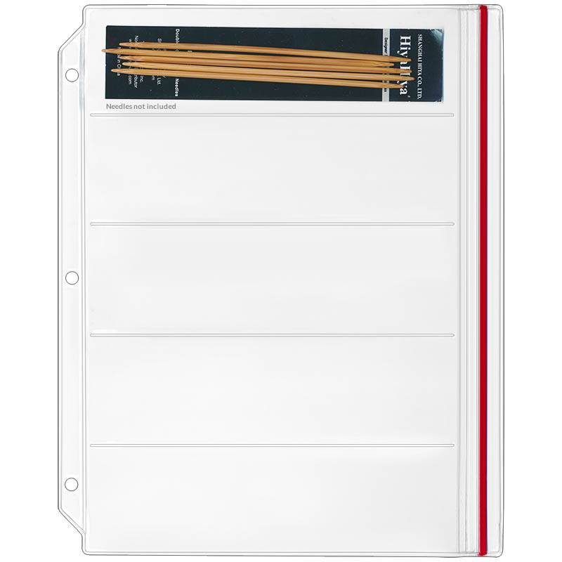 Zipper+Binder+Page+for+Double+Point+Needles+-+Holds+5+Sets