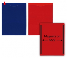 File Jackets Magnetic - Open Short - 8 &frac12;" x 11" - Solid Front
