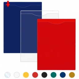 File Jackets Open Short - 8 &frac12;" x 11" - Clear Front