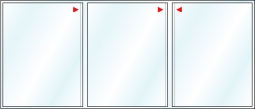 6-View / Tri-Fold/Triple Pocket Menu: 8 &frac12;" x 11" per side
