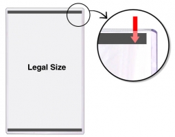 Rigid Toploaders with Magnets - 8 &frac12;" x 14" - Legal size