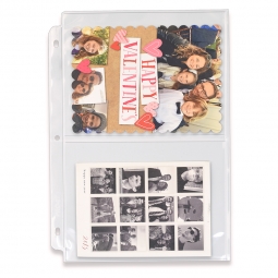 Greeting Card Binder Page - Poly Archival-Safe - Holds Two 5" x 7" Cards