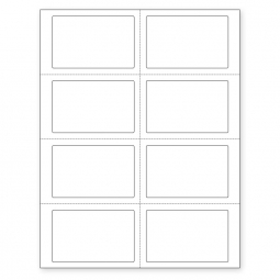 Two-in-One Name Badges - 8 per sheet - 100 Sheets per Box - 800 labels per box