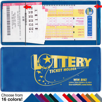 2 Pack StoreSMART 4x9 Plastic LT Metalic Purple Lotto Ticket Lottery Holder 