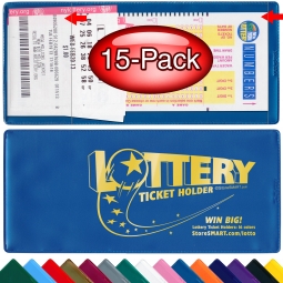 5 Texas Lottery Vinyl Play Slip Ticket Holder Sleeve Protector Envelope  Lotto