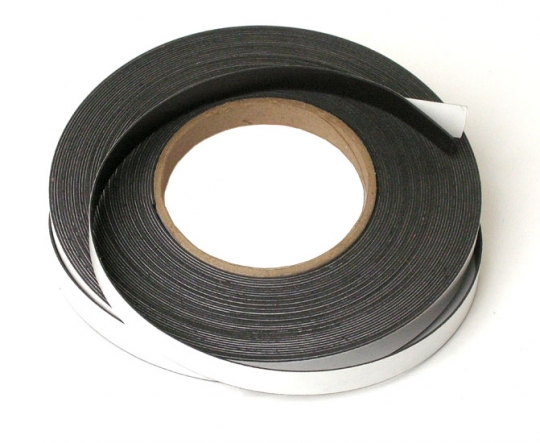 Self Adhesive Rolls Sticky Back Strips Magnetic Tape 10mm or 20mm Wide 