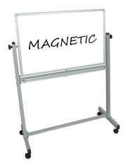 Reversible, Magnetic, Mobile Whiteboard 36" x 24"