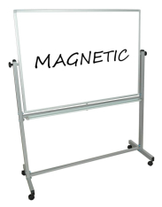 Reversible, Magnetic, Mobile Whiteboard 48" x 36"