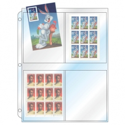 Clear Vinyl Collector's Pages - 4" x 5" Stamp Sheets/Photos