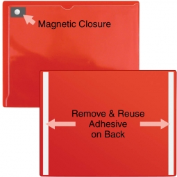 Magnetic Closure Pocket - 8 &frac12;" x 11" - Adhesive-Back