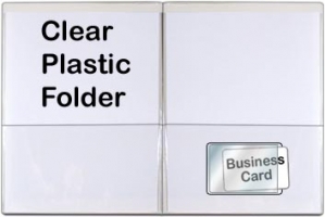 5 ½ x 8 ½ Folder with Clear Overlay - Plastic: StoreSMART - Filing,  Organizing, and Display for Office, School, Warehouse, and Home