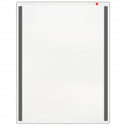 Heavy Duty Flex-Menu Vinyl Plastic Pocket - Magnetic Back - 8 &frac12;" x 11" - Letter size