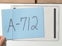Magnetic Pockets - 9 3/16'' x 12 13/16'' - Open Short Side - Magnets along the Short Sides